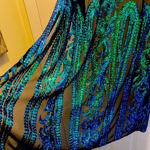 SOUTHERN FRIED CHICS PEACOCK DUSTER.